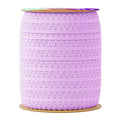 Mandala Crafts Lilac Stretch Lace Soft Elastic Trim Roll - 55 Yards 1 Inch Wide Stretchy Frilly Picot Ribbon for Sewing Lingerie, Headbands, Underwear, and Crafts - color: Lilac