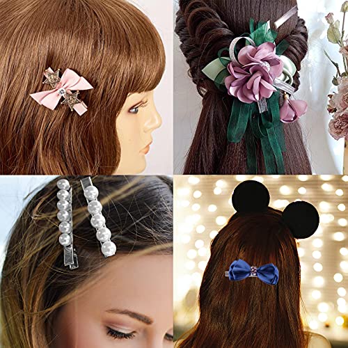 200Pcs 2.95 inch / 7.5 cm Alligator Hair Clips Bulk Silver Single Prong Hair Clips For Bows Making Hair Pins For Sectioning Hair Styling And Sectioning Hairdressing DIY Crafts - size: 1 Count (Pack of 200)