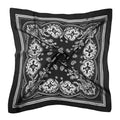 DOOBO Satin Head Scarf - 27.5 Inches Silk Bandana Hair Wrap Square Scarf for Women & Girls - color: Black