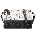Montana West Western Purse for Women Crossbody Bag Wristlet Clutch Purse - color: Black Embossed Pattern