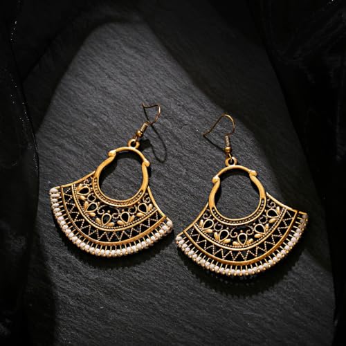 Silver/Gold Boho Dangle Statement Earrings for Women Trendy,Handmade Vintage Dainty Cute Long Drop Summer Earrings,fashion Accessories Jewelry Gifts - color: A3 White Braided rope axe shaped