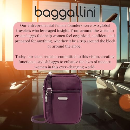 Baggallini Women's Essential Mini Crossbody Bag - color: Mulberry