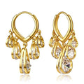 Huggie Earrings for Women 14K Gold Plated Earrings Dainty Statement Sterling Silver Cute Dangle Earring Hypoallergenic Huggie Hoop Earrings for Wome Trendy Prom Party Jewelry Gift - color: 6-Gold