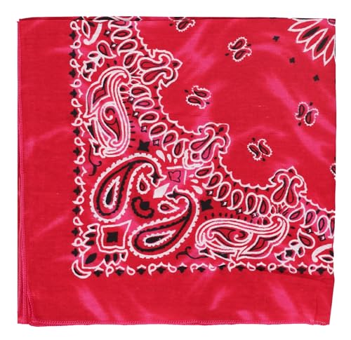 Motique Accessories Modern Tie Dye Bandana - color: Dark Pink