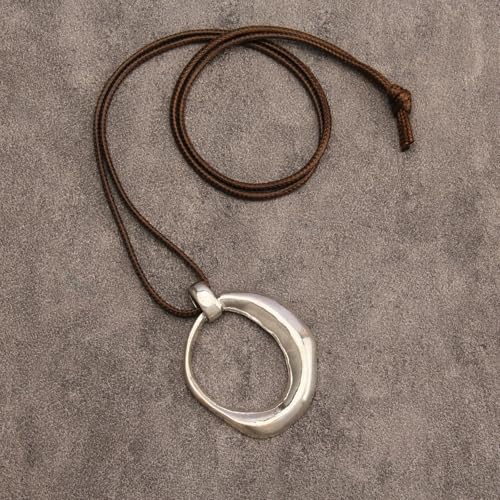 Jeilwiy Leather Necklace for Women Funky Necklace Choker String Cord Necklace with Pendant Boho Style Jewelry - style: Boho Necklace Choker