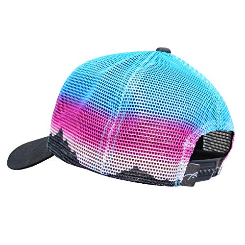 Grace Folly Beach Trucker Hats for Women- Snapback Baseball Cap for Summer - color: Mountain Mesh Print