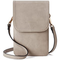 BOSTANTEN Vegan Leather Crossbody Bags for Women Designer Cell Phone Bag Wallet Purses Adjustable Strap - color: A-03-retro Grey