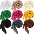 Patelai 9 Pieces Women's Cotton Scarves Lady Light Soft Fashion Solid Scarf Wrap Shawl, Candy Color - color: Plain