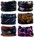 KINREE 6PCS Outdoor Magic Scarf, Elastic Headbands, Headscarves, Headwear, Mask - color: Beauty of Night