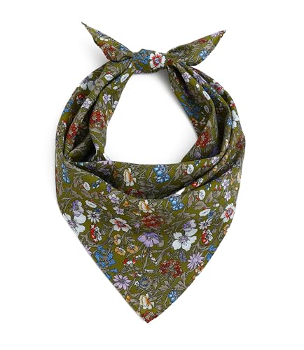 21"x21" Soft Cotton Bandana for Men and Women Unisex Head Wrap Scarf Headband Face Mask for Outdoor - color: Qm-olive Bloom