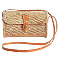 Utama Rattan Bag - Handmade Wicker Woven Purse - Ata, Woven, Straw, Bags - Circle, Square, Oval, Trapezoid Straw Boho Bags - color: Small Oval