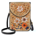 Small Beaded Crossbody Bag for Women, Boho Cell Phone Shoulder Purse Wallet with Handcrafted Colorful Beads - color: Tree-6