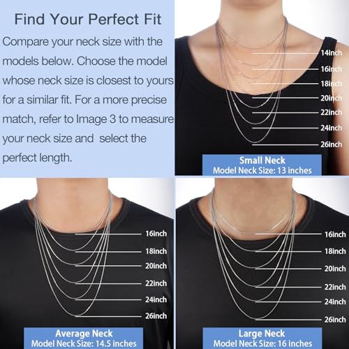 Jewlpire 18K Gold Plated 925 Sterling Silver Chain Necklace for Women Girls, 0.8mm Box Chain Lobster Claw Clasp-Super Thin & Strong Necklace Chain 16/18/20/22/24 Inch - color: shiny silver, size: 18 Inch