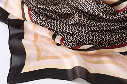 Silk Scarf Mulberry Silk Fashion Scarves Long Lightweight Shawl Wrap … - color: W06