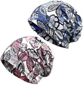 Women's Slouchy Beanie Cap Chemo Headwear Hats Scarf - color: I - Purple Blue