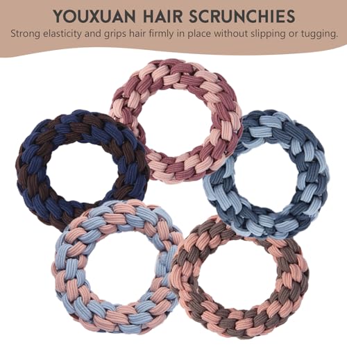 Youxuan Colorful Elastic Hair Ties, Soft, Stretchy, and Non-Damage Hair Rubber Bands, 10 Pack Strong and Durable Scrunchies for Women and Girls - color: Classic Color-BZ