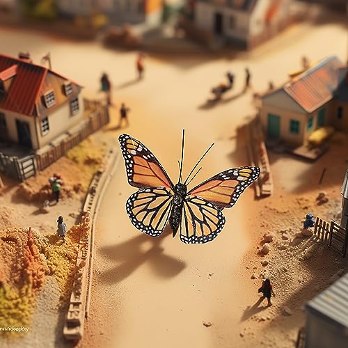 Berfutall-Artificial Feather 3D Butterfly Party Decorations Set of 12 with Clip 6 Color Ornaments for Christmas Tree (YM824)… - color: B Clip