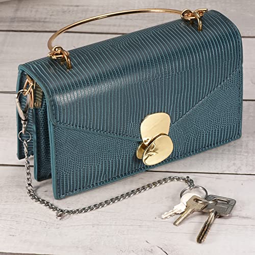 PATIKIL Flat Keychain with Keyring Clasp, 304 Stainless Steel Clip for Jeans Pants Belt Loop Pocket Wallet Purse Handbag
