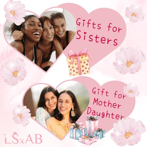 LSxAB Women Multilayered Beads Bracelet Set Stackable Boho Style Beaded Stretch Strand Wrap Birthday Jewelry - style: White 8PC