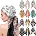 Hicarer 12 Pcs 35 Inch Satin Head Scarf Square Silk Like Neck Scarf Large Hair Scarf Silk Lightweight Hair Wrapping for Women - color: Elegant Style