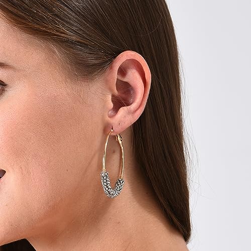 Jinxiuge 6 Pair Beaded Hoop Earrings Boho Flower Round Earrings Women's Handmade Earrings Set - style: Style-C