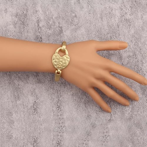 Chunky Gold Bracelet Trendy Gold Cuff Bracelets for Women Statement Silver Arm Cuffs Bangles Arm Punk Jewelry Accessories - style: Arm Cuff Gold