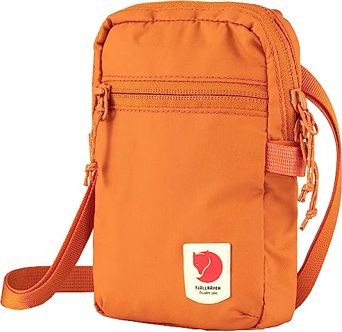 Fjällräven High Coast Pocket Crossbody - Water-Resistant Fabric, Compact Storage, Lightweight Carry - Travel - color: Sunset Orange
