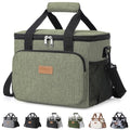 Lifewit Medium Lunch Bag, Insulated Lunch Box, Soft Cooler Cooling Tote for Adult Men Women, Dark Green 12-Can (9L) - color: Dark Green, size: Medium(9L)