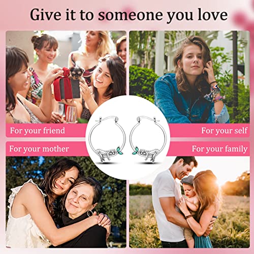 NARMO 925 Sterling Silver Hoop Earrings for Women Hypoallergenic Lightweight Simple Huggie Hoop Earrings Twisted Hoop Earrings Colorful Cubic Zirconia Hoop Earrings Rainbow Hoop Earrings - color: Sloth