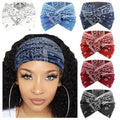DRESHOW 6 Pack Extra Wide Headbands for Women Large Turban Headband Boho Head Wrap Elastic Hairbands Hair Twisted Knot Hair Accessories - color: 6 Pack Knotted: Paisley Patterned
