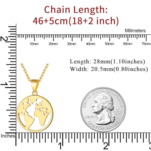 ChicSilver Coin Necklace Sterling Silver Vintage Round Circle Disc Dainty Coin Pendant Necklaces for Women - color: Style D - Gold