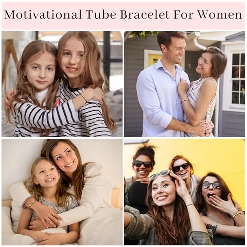 LINY Inspirational Gifts for Women Men, Dont Let The Hard Days Win Gifts, Motivational Inspirational Tube Bracelets Friendship Birthday Meaningful Gift for Friends Female - color: Believe in you like i do Black+Gold