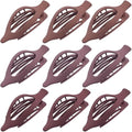 9 Pack Flat Hair Clips for Women, Matte Claw Clips for Thick & Thin Hair (Purple) - color: Purple-Regular