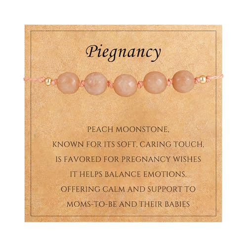 Empath Anxiety Calming Protection Bracelets Gifts for Her, Natural Healing Natural Stone Beaded Bracelet Healing Bracelets Jewelry for Women - color: Pregnancy