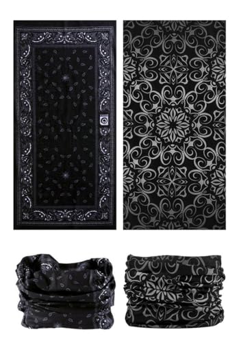 Head Wrap Headwear Headband Bandana Face Mask magic scarf for men & women - color: 12pcs. Boho