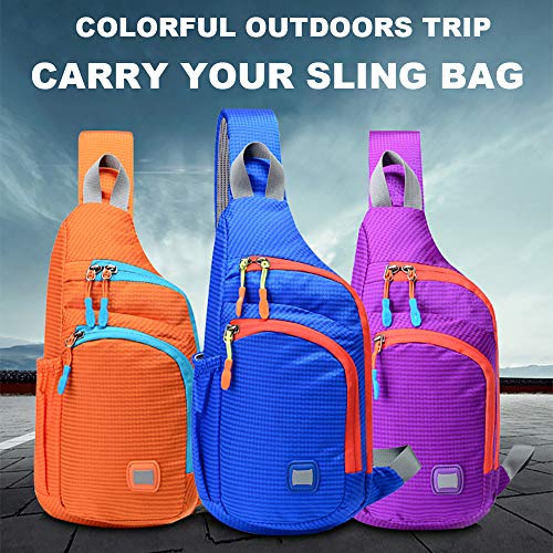 Peicees Small Sling Backpack Waterproof Unisex Shoulder Bag Chest Crossbody Daypack - color: Black, size: Small