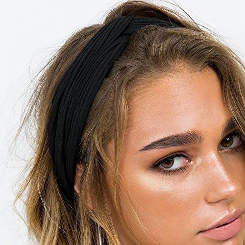 DRESHOW 10 Pack Headbands for Women Criss Cross Vintage Head Wrap Boho Headband Twisted Elastic Hair Accessories - color: 0-10 Pack: Summer Garden