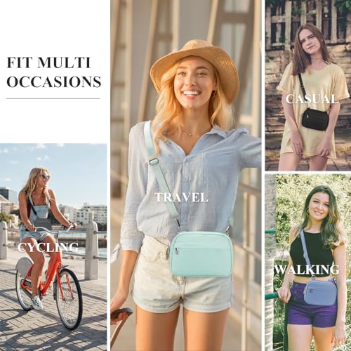 MAXTOP Small Crossbody Bags for Women Belt Bag Fanny Pack with Adjustable Strap - color: Mint Green, style: Small Crossbody Bag