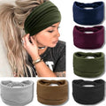 IVARYSS Wide Headbands for Women, Solid Knotted Head Wraps Turbans, Large African Style Head Bands Hair Accessories, 6 Pack - color: Solid Color