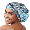 Alnorm Slouchy Striped Beanie Hat Comfortable Headwrap Cap - color: Grilles