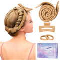Heatless 60" Extra Long Soft Hair Curlers to Sleep In, No Heat Curling Headband Hair Rollers (Khaki) - color: Khaki