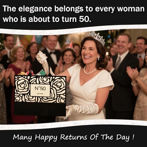 50th/60th/70th/40th/30th/80th Birthday Gifts for Women Her, Birthday Gifts Tote Bag for Mom Wife Aunt Friends - style: 50th