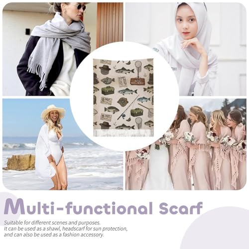 Scarfs for Women Fall Winter Scarves Shawls and Wraps for Evening Dresses - color: Design14