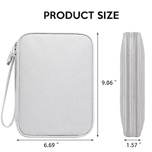 CILLA Electronics Organizer Travel, Travel Cord Organizer Case, Compact Electronics Accessories Bag for Cable, Cord, Charger, Phone - color: Grey