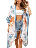 Breezy Lane Kimonos for Women Swimsuit Coverups Beach Cover Up Swimwear Cardigan Summer - color: Bright Fresh