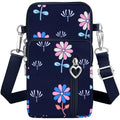 BIAOTIE Lightweight Small Crossbody bags Cell Phone Purses Travel Pouch Shoulder Bag for Women - color: Dark Blue-fl