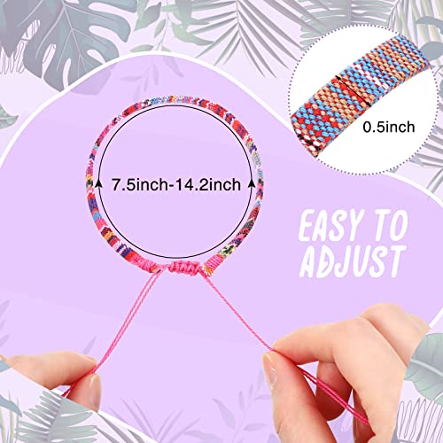 Yinkin 18 Pcs Boho Surfer Ankle Bracelets for Women Men Adjustable Handmade Braided Friendship Bracelet Waterproof String Rope Beaded Anklets Summer Beach Jewelry Gift - style: Classic Style