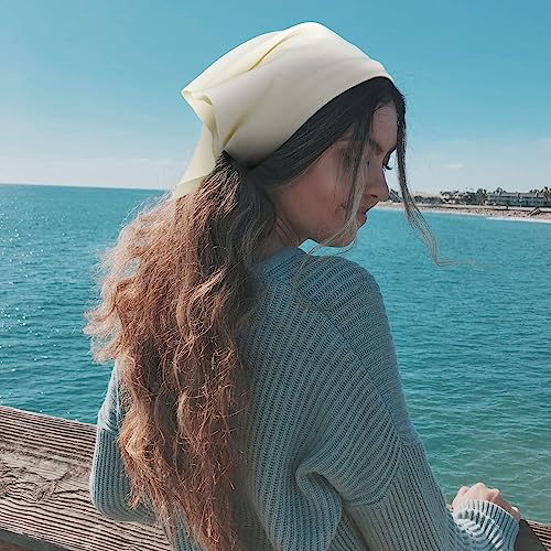 WOVOWOVO 8 Pcs Hair Scarf Headband for Women Girls Non Slip Elastic Boho Triangle Head Scarf Bandana - color: Adequately Nice