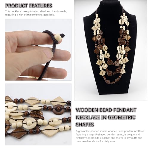 3- Layered Statement Necklace Womens Bohemia Choker Necklaces - color: Black White