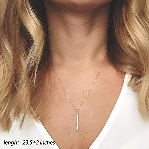 Turandoss Gold Layered Necklaces for Women - 14K Gold Plated Handmade Multilayer Bar Pearls Coin Disc Moon Butterfly Medallion Adjustable Dainty Layered Choker Necklaces for Women Jewelry - style: 3PCS - Disc&CZ&Bar